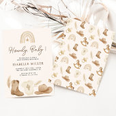 Kleine Cowboy Baby shower Kaart