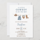 Kleine Cowboy Baby shower Kaart (Voorkant)