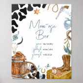 Kleine Cowboy Baby shower Moeder Osa Bar Poster (Voorkant)