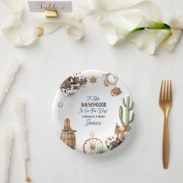 Kleine Cowboy Baby Shower Papieren Kommen