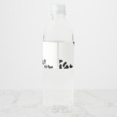 Kleine Cowboy Baby shower Waterfles Etiket (Achterkant)