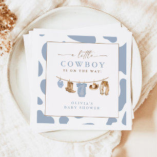 Kleine Cowboy Baby Waskleine Baby Shower Servet
