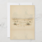 kleine cowboy babyfeest Vaquerito Viene Camino Kaart (Achterkant)