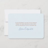 Kleine Cowboy Beer Baby shower Boy bedankkaart (Achterkant)