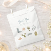 Kleine Cowboy Blauw Baby shower Bedankzakje (Geknipt)