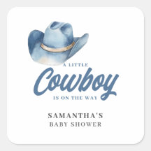 Kleine Cowboy Blue Western Jongen Baby Borrel 