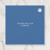 Kleine Cowboy Boy Baby shower Bedankjes Labels (Achterkant)