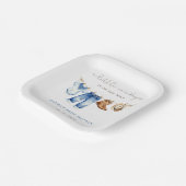 Kleine Cowboy Boy Baby shower Papieren Bordje (Gebogen)