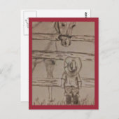 kleine cowboy briefkaart (Voorkant / Achterkant)