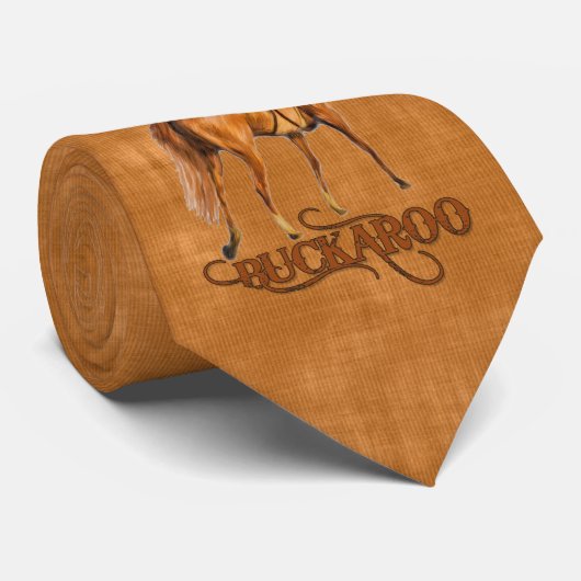 Kleine Cowboy Buckaroo in Westers Bruin Stropdas (Opgerold)