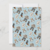 Kleine Cowboy Clothesline Baby Word Scramble Kaart (Achterkant)