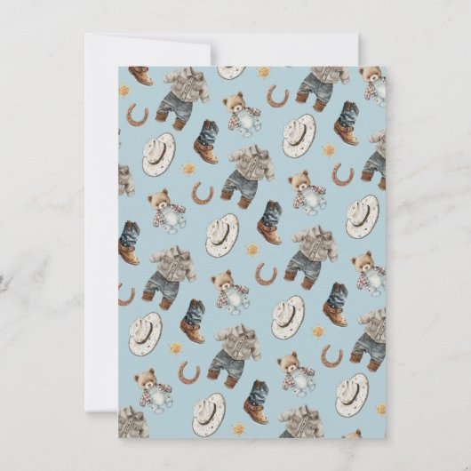 Kleine Cowboy Clothesline Baby Word Scramble Kaart (Achterkant)