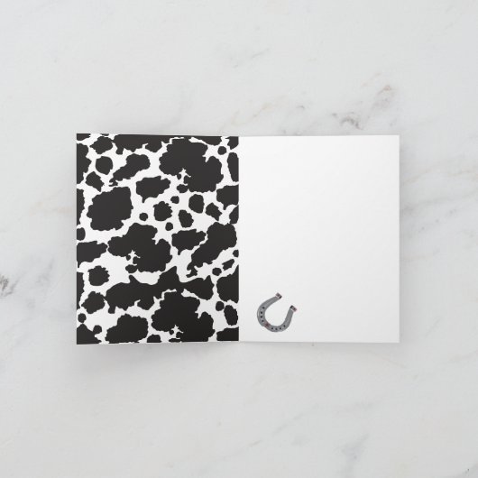  kleine cowboy Dank je kaart (Binnen)