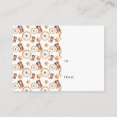 Kleine Cowboy | Display Douche Uitnodiging invoege Informatiekaartje (Achterkant)