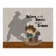 Kleine Cowboy Droom Wordart