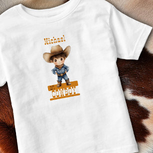 Kleine Cowboy Grote Hoed Laarzen Westers De Naam V Kinder Shirts