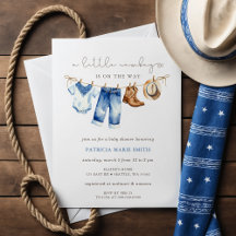 Kleine Cowboy Is Onderweg Jongens Baby Shower