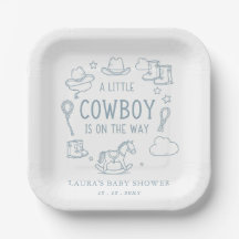 Kleine Cowboy Jongen Baby Borrel