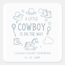 Kleine Cowboy Jongen Baby Borrel