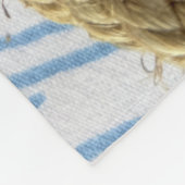 Kleine cowboy kinder rijden western paard Leuk Fleece Deken (Hoek)