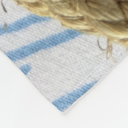 Kleine cowboy kinder rijden western paard Leuk Fleece Deken (Hoek)