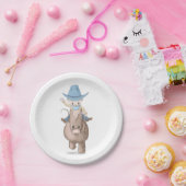 Kleine Cowboy Kinder Westerne Partij Papieren Bordje (Feest)