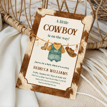 Kleine Cowboy Koe Western Kledinglijn Baby Shower
