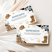 Kleine Cowboy Luier Raffle Ticket Enclosure Kaart