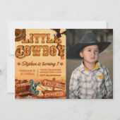 Kleine Cowboy met foto Kaart (Voorkant)