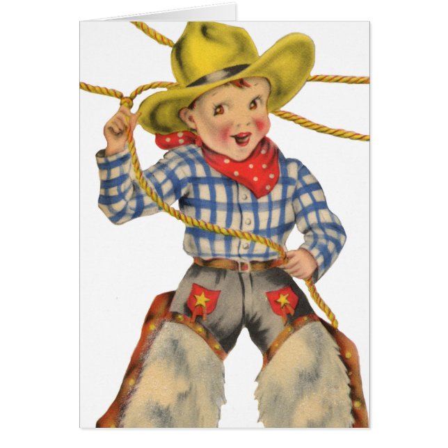 Kleine Cowboy met Lariat (Voorkant)