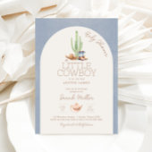 Kleine Cowboy op de Weg Baby shower Uitnodiging
