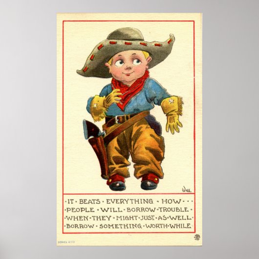 Kleine Cowboy Poster (Voorkant)