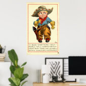 Kleine Cowboy Poster (Thuiskantoor)
