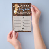 Kleine Cowboy raad eens de Baby Food Shower Game C Flyer (Hand)