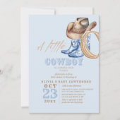 Kleine Cowboy Rodeo Baby Boy douche Kaart (Voorkant)