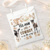Kleine Cowboy Rodeo Baby shower Bedankzakje (Geknipt)