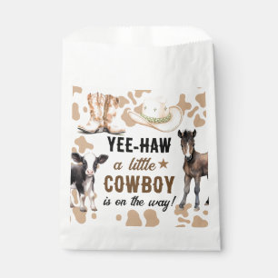 Kleine Cowboy Rodeo Baby shower Bedankzakje