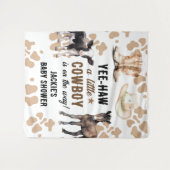 Kleine Cowboy Rodeo Baby shower Wandkleed (Voorkant (horizontaal))