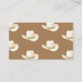 Kleine Cowboy Rodeo Boeken Baby shower Informatiekaartje (Achterkant)