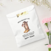 Kleine Cowboy | Rustiek Western Baby shower Favor Bedankzakje (Gezegeld)