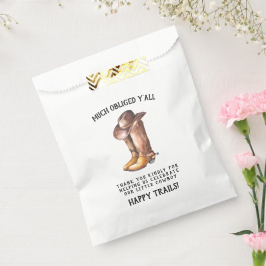 Kleine Cowboy | Rustiek Western Baby shower Favor Bedankzakje