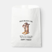Kleine Cowboy | Rustiek Western Baby shower Favor Bedankzakje (Voorkant)