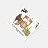 Kleine Cowboy | Rustieke Land Westerne Saloon Servet (Hoek)