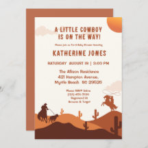 Kleine Cowboy rustieke Westerne Rodeo Baby shower