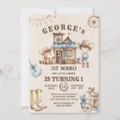 Kleine Cowboy Schattige Baby Horse Verjaardag Kaart (Voorkant)