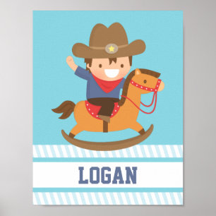Kleine Cowboy Schommelpaard Jongenskamer Decoratie