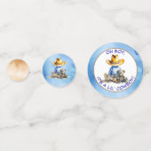 Kleine Cowboy thema Baby shower Confetti (Achterkanten)