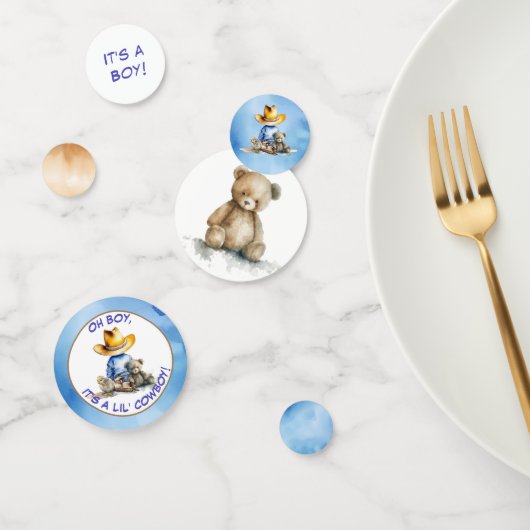 Kleine Cowboy thema Baby shower Confetti (Groep)