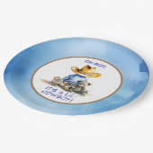 Kleine Cowboy thema Baby shower Papieren Bordje (Gekanteld)