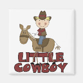 Kleine Cowboy Tshirts en geschenken Magneet (Voorkant)
